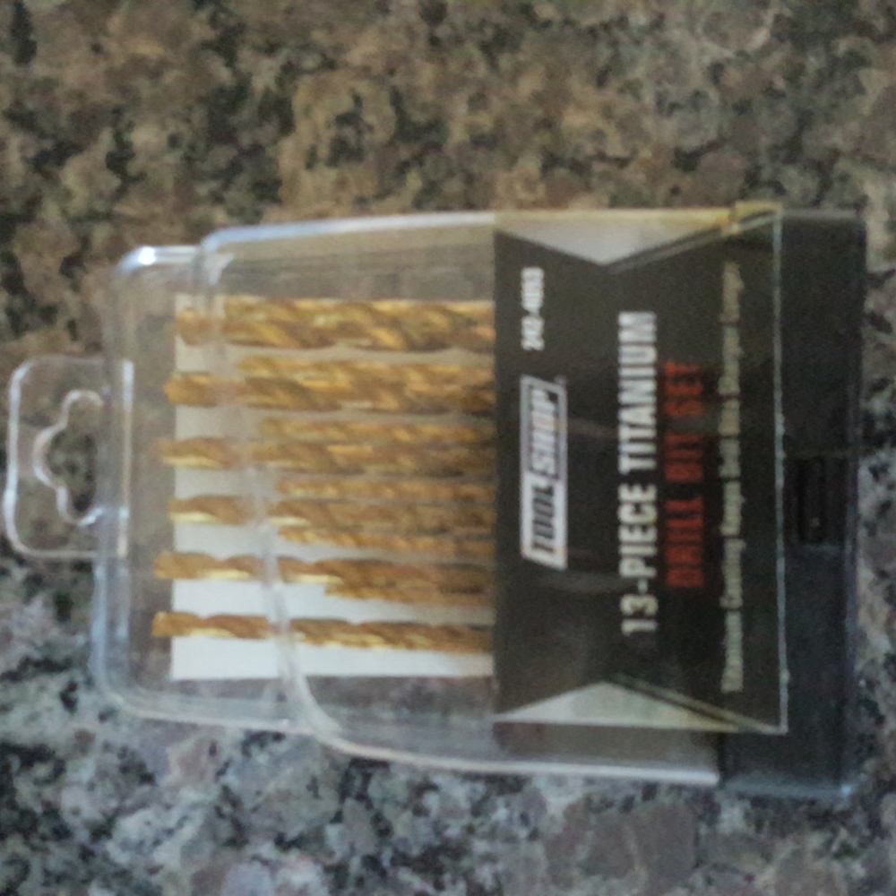 ToolShop 13 piece TITANIUM Drill Bit Set new in package 242-4053
